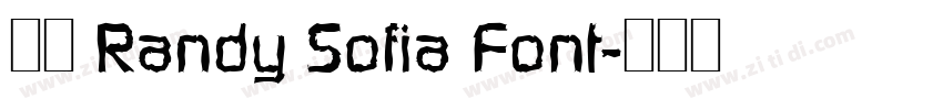 获取 Randy Sofia Font字体转换